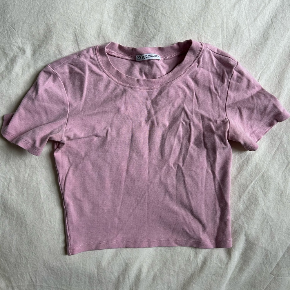 Zara Pink Women's Crop Top